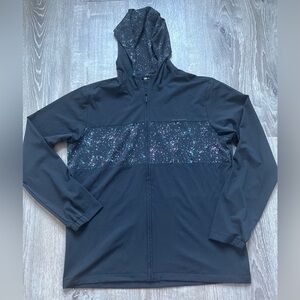 Travis Mathew Lifestyle Splatter Tech Hoodie Full Zip Jacket size L